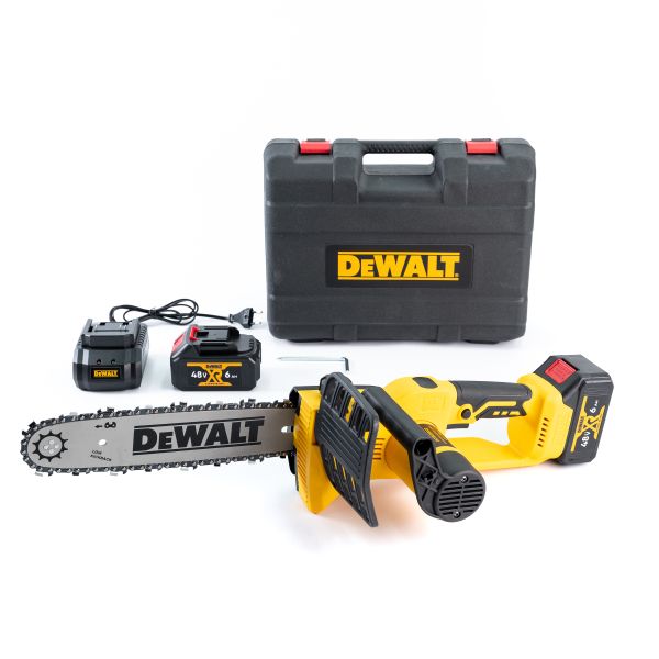 Безщіткова акумуляторна ланцюгова пила Dewalt DCM589X2 (48V 6 Ah) АКБ пила Деволт 30 см з 2 акумуляторами