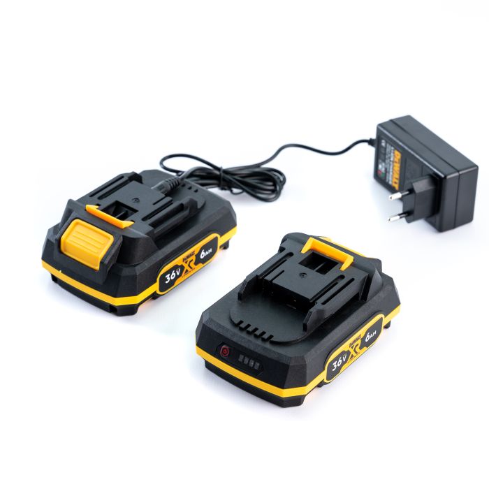 Бесщеточный аккумуляторный секатор DeWalt DCMPP580P2 (36V, 6AH) Садовый АКБ секатор Девольт с резом 30 мм
