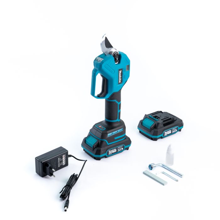Безщітковий акумуляторний секатор Makita DUP386 (36 V, 6 AH) Потужний садовий АКБ-секатор Макіта 35 мм