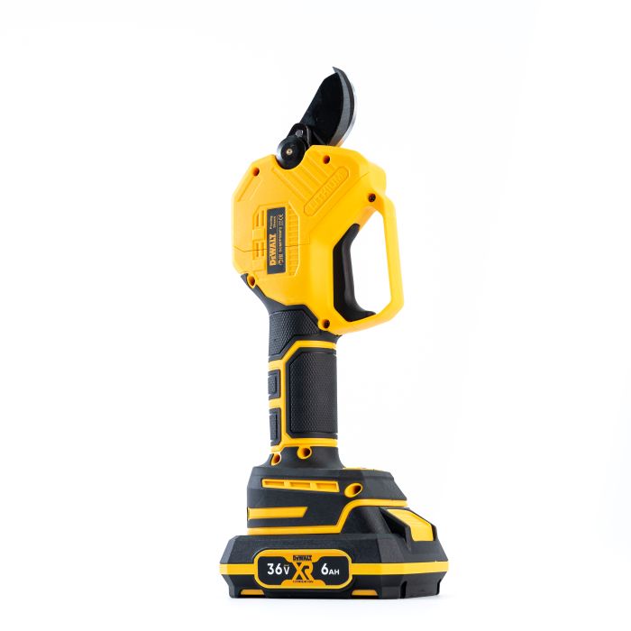 Безщітковий акумуляторний секатор DeWalt DCMPP590P2 (36V, 6AH) Садовий АКБ секатор Девольт із різом 35 мм