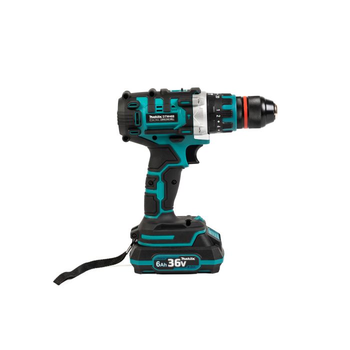 Ударний акумуляторний шуруповерт Makita DTW 488 (36V, 6Ah) Безщітковий шуруповерт Макіта з патроном 13мм та набором насадок