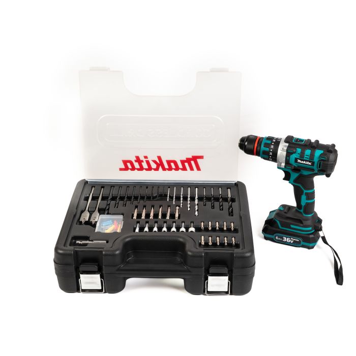 Ударний акумуляторний шуруповерт Makita DTW 488 (36V, 6Ah) Безщітковий шуруповерт Макіта з патроном 13мм та набором насадок