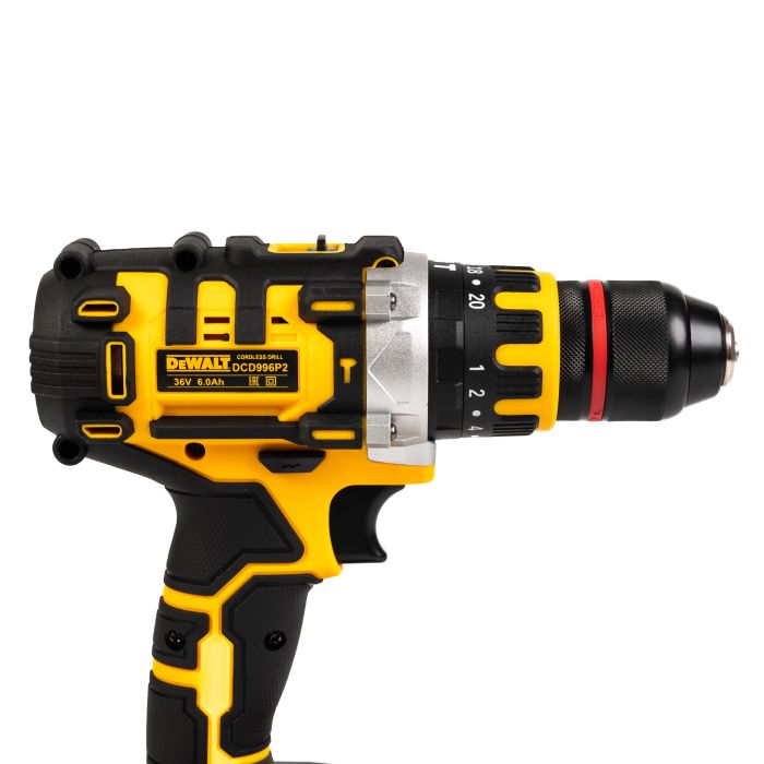 Акумуляторний шуруповерт DeWalt DCD996P2 (36V, 6Ah) Ударний шуруповерт безщітковий Деволт 13мм з набором інструменту