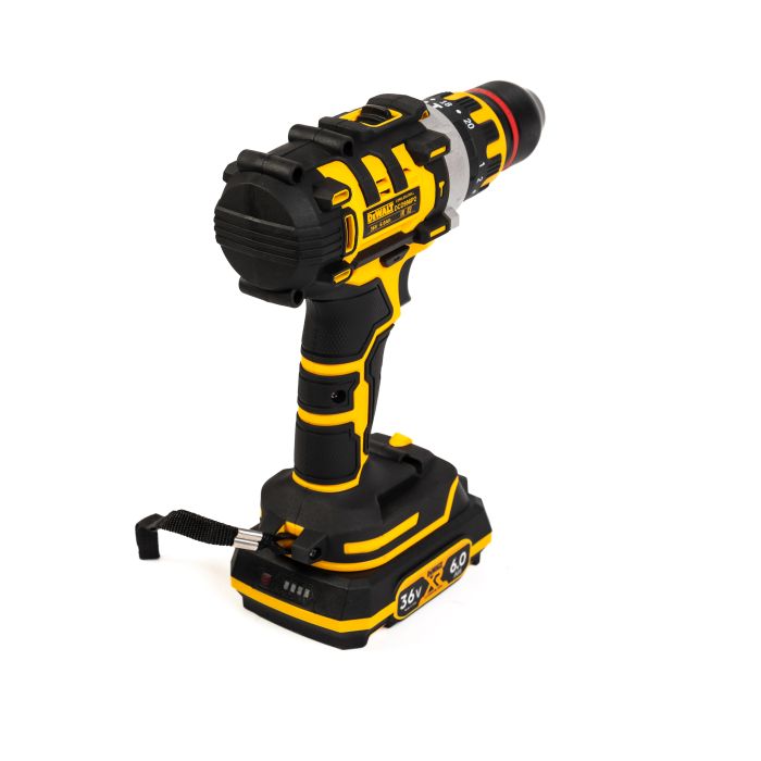Акумуляторний шуруповерт DeWalt DCD996P2 (36V, 6Ah) Ударний шуруповерт безщітковий Деволт 13мм з набором інструменту