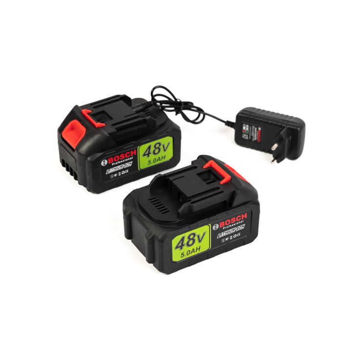 Акумуляторна коса Bosch EasyGrassCut 48V-150LE (48V, 5Ah) Тример Бош садовий + телескопічна штанга 102см та 2 АКБ