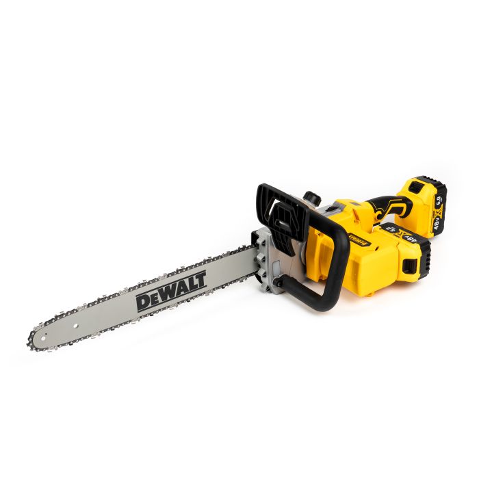 Пила акумуляторна DeWalt DCM355HN (48V, 6Ah) Безщіткова пила Деволт з шиною 45 см + 2 АКБ для деревини