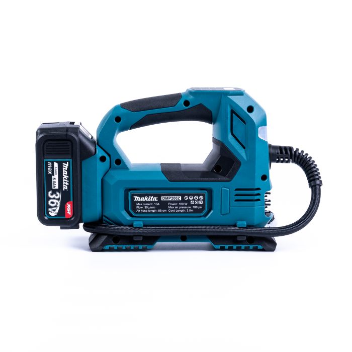 Автомобильный компрессор Makita DMP200Z (36V, 6Ah) Бесщеточный аккумуляторный компрессор Макита для авто 12V