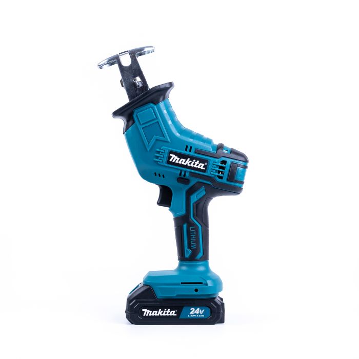 Аккумуляторная сабельная пила Makita JR-240 (24V, 5Ah) Ножовка Макита по дереву и металлу c 2 АКБ