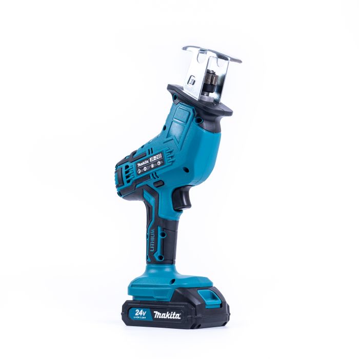 Аккумуляторная сабельная пила Makita JR-240 (24V, 5Ah) Ножовка Макита по дереву и металлу c 2 АКБ