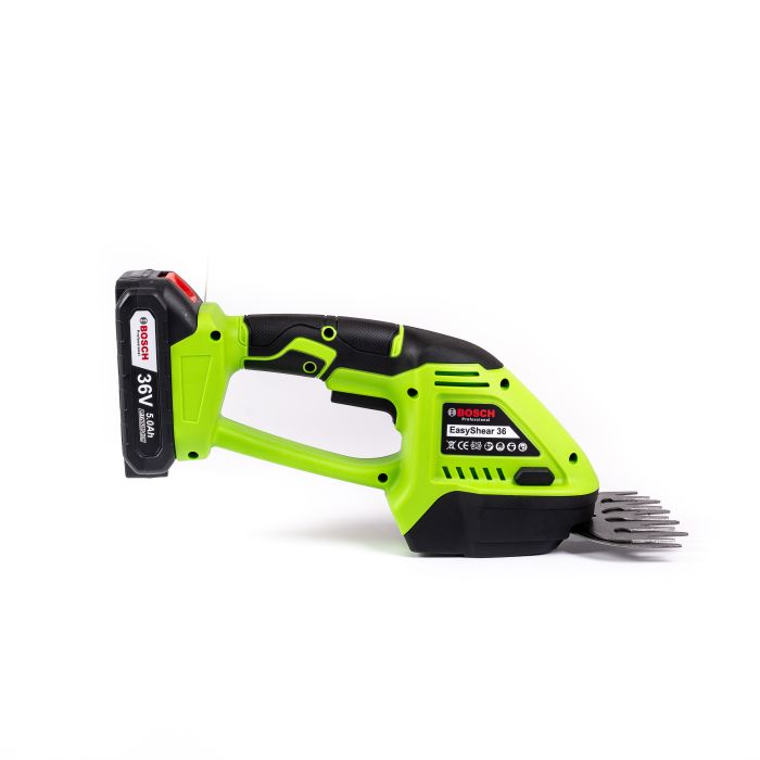 Акумуляторні ножиці-кущоріз Bosch EasyShear 36 (36V, 5 Ah) Садові АКБ ножиці Бош для трави та кущів