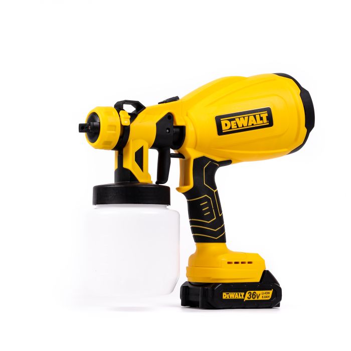 Краскопульт аккумуляторный DeWalt DCE550N 36V Пульверизатор Деволт с 2 АКБ, с регулировкой для покраски