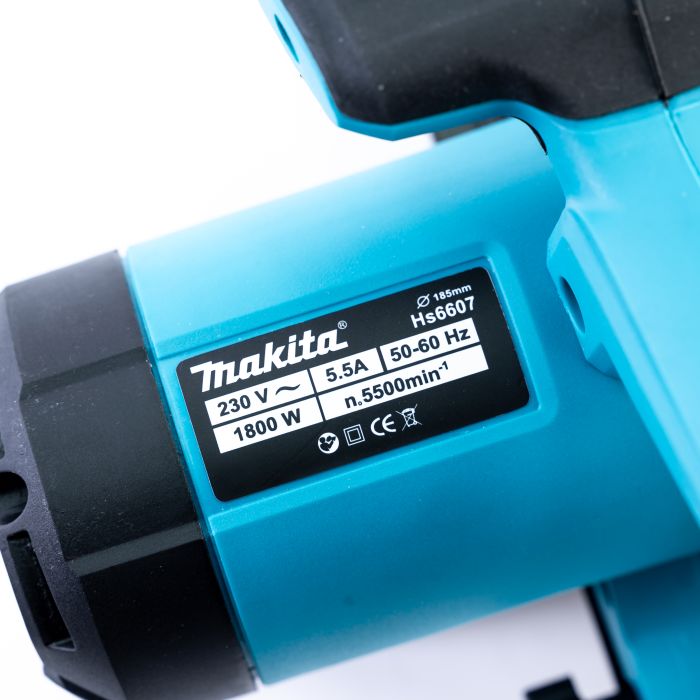 Электрическая циркулярная дисковая пила Makita HS6607 (1800 Вт, 5500 об/мин) Циркулярка Макита 185мм