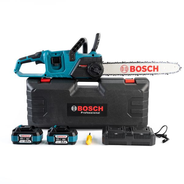 Безщіткова акумуляторна пила BOSCH GSR355W (48V, 6 Ah) Потужна пила Бош із шиною 40 см для дров