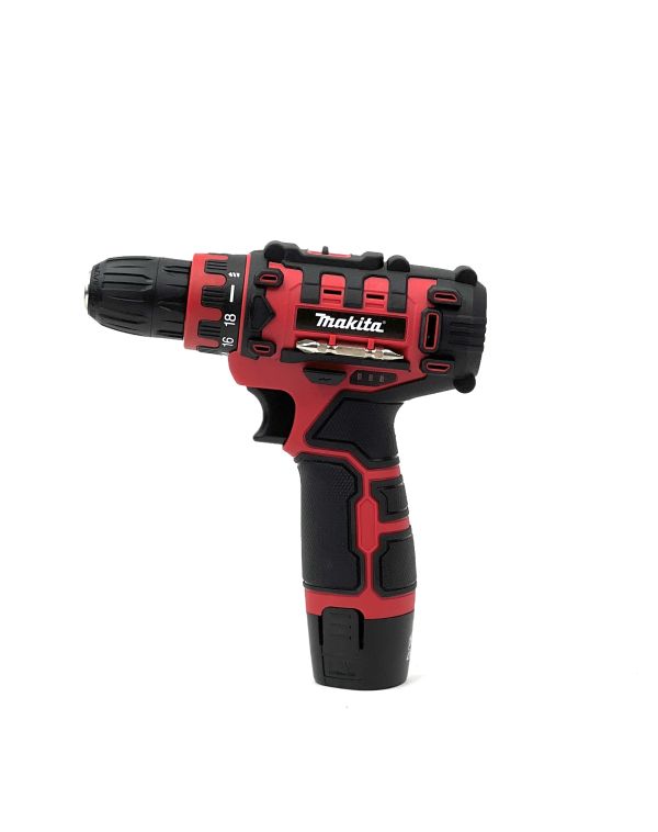 Акумуляторний шуруповерт Makita 8282 DWALE RED (12V, 3Ah) Компактний дриль-шуруповерт Макіта + 2 АКБ