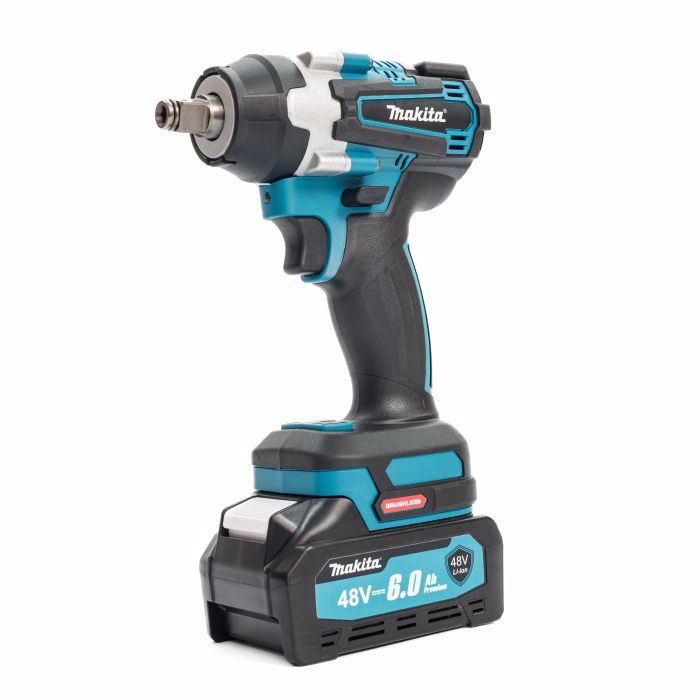 Безщітковий акумуляторний ударний гайковерт Makita TW005GM (48V, 6AH) Потужний гайковерт Макіта з насадками