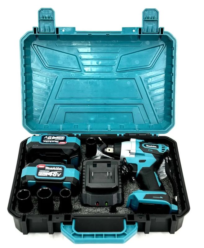 Безщітковий акумуляторний гайковерт Makita DTW701Z (48V, 6AH) Потужний ударний гайковерт Макіта в кейсі