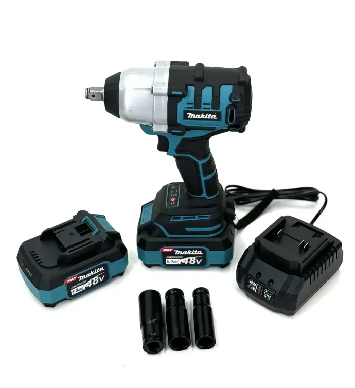 Безщітковий акумуляторний гайковерт Makita DTW288 (48V, 6AH) Потужний ударний гайковерт Макіта в кейсі