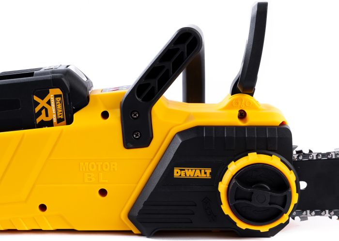 Акумуляторна безщіткова ланцюгова пила DeWalt DCVCS574X1 (48V,12Ah) с 2 АКБ ланцюгова пила Девольт із шиною 45 см