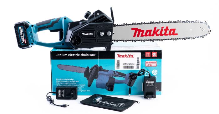 Акумуляторна пила Makita DUC360Z (48V, 6 Ah) Безщіткова пила Макіта із шиною 40 см і з безключовим натягуванням